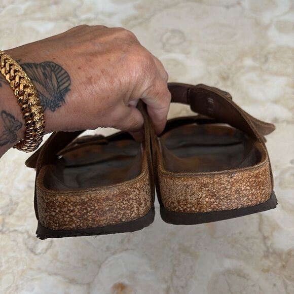 Birkenstock Oiled Leather Arizona Unisex Sandals - Picture 8 of 14